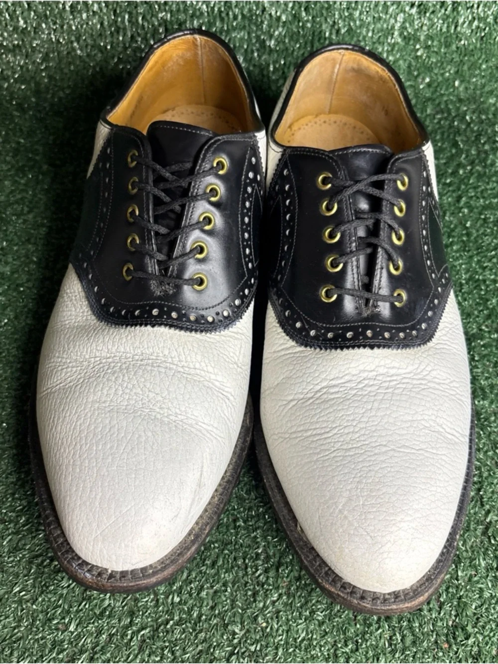 Vintage Johnston & Murphy Spectator Golf‎ Shoes Mens Size 10 D